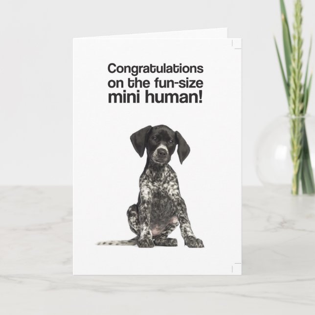 Enhorabuena en el mini ser humano (GSP) - tarjeta (Anverso)