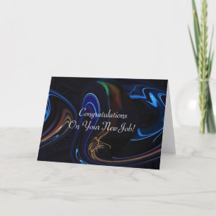 Enhorabuena en su nueva tarjeta de trabajo