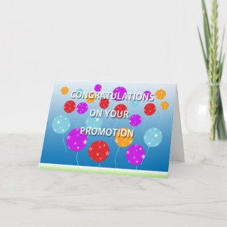 Enhorabuena en su tarjeta de la promoción