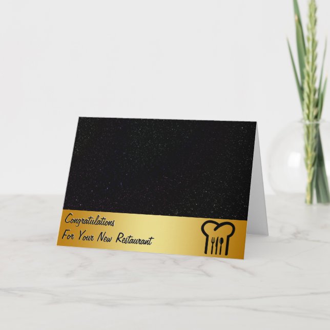 Enhorabuena Restaurante Nueva tarjeta de visita (Anverso)