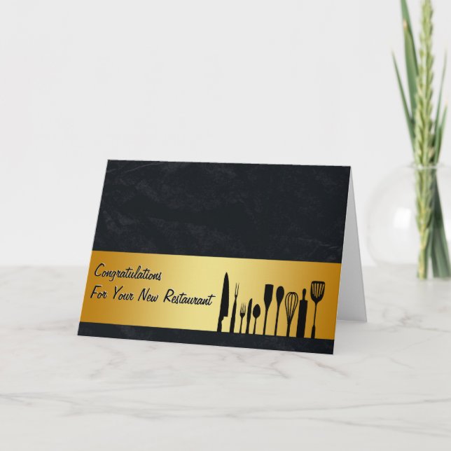Enhorabuena Restaurante Nueva tarjeta de visita (Anverso)