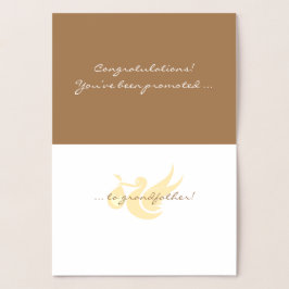 ¡Enhorabuena! Tarjeta de Relieve metalizado de abu