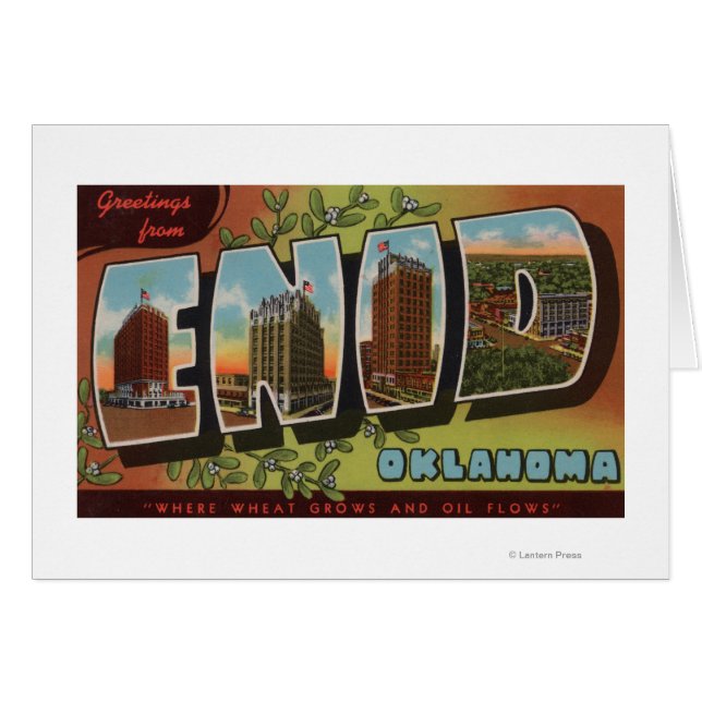 Enid, OklahomaEscenas de letras grandesEnid, OK (Anverso (Horizontal))