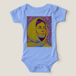 Enigmatic Brazilian Woman in Vibrant Pop Art