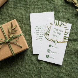 Enlaces sociales, hojas verdes de la tarjeta de in