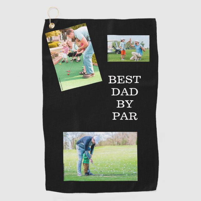 Enlazar con papá: Toalla de Golf de Mejor Papá (Anverso)