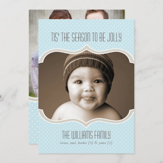 Enmarcado con tarjeta de foto de doble cara en Sky (Anverso / Reverso)