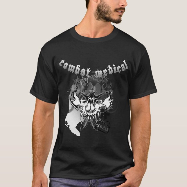 Ennegrezca la camiseta médica del 162o combate (Anverso)
