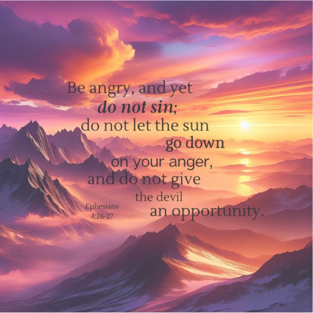 Enojarse y no pecar Pegatina (Anverso)