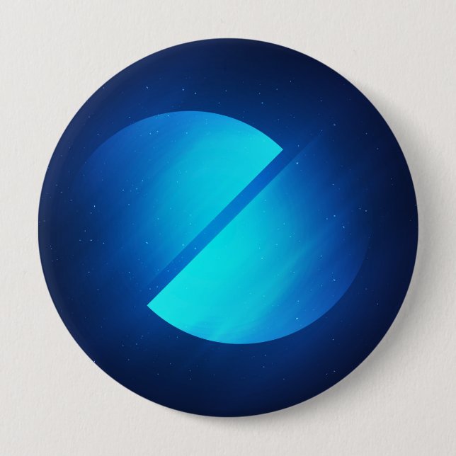 Enorme, botón redondo de 4 pulgadas (Anverso)