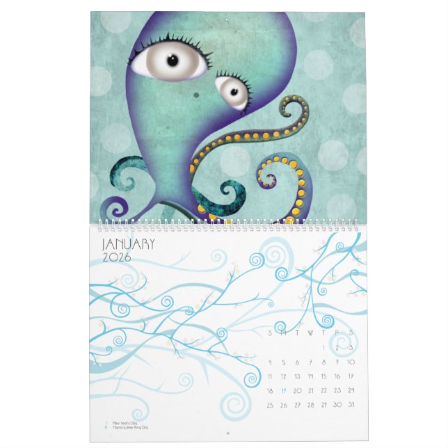 Enorme calendario único 2013 (Jan 2026)