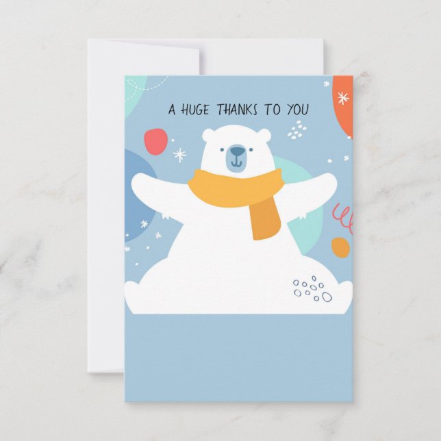 Enorme tarjeta de agradecimiento (Anverso)