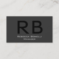Enorme tarjeta de visita de Monograma Profesional 