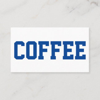 Enorme texto azul en tarjeta de fidelidad de White