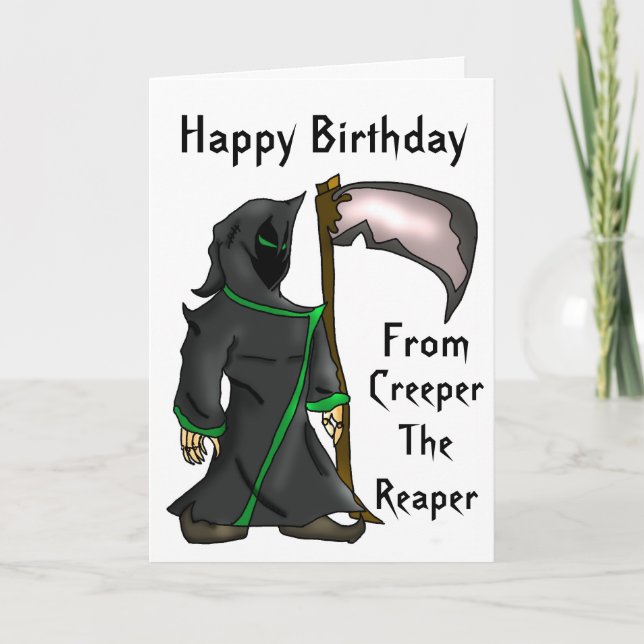 Enredadera el segador - tarjeta de felicitación (Anverso)