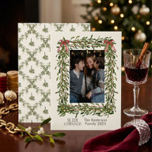 Enrejado de muérdago de Navidad Foto 