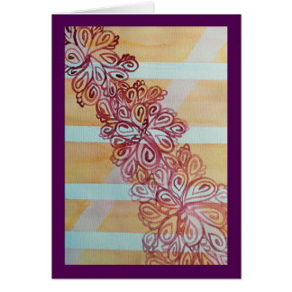 Enrejado y planta abstractos de la acuarela