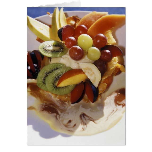 Ensalada de frutas con helado. (Frente)