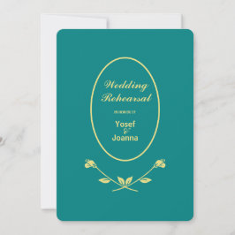 Ensayo boda e invitación a cenar