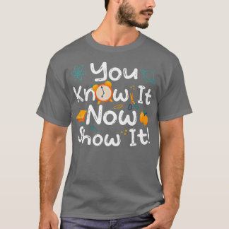 Ensayo de motivación Día de prueba Camisetas para 