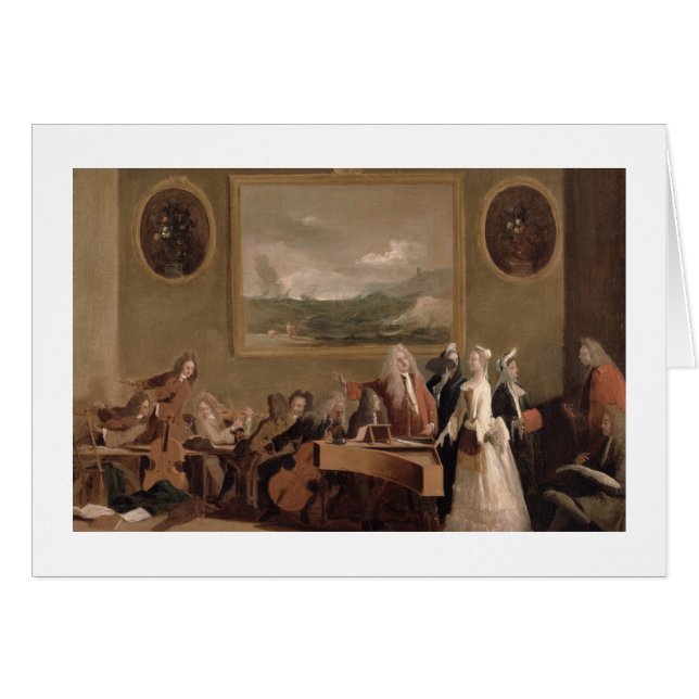 Ensayo de una ópera, c.1709 (aceite en lona) 2 (Anverso (Horizontal))