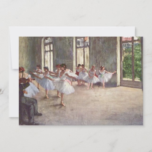 Ensayo del ballet de Degas (Anverso)