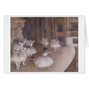 Ensayo en la etapa, 1874 del ballet de Edgar Degas