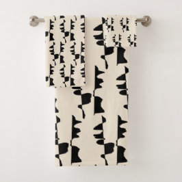 Ensemble de Linge de Bain - Abstrait Dual Face