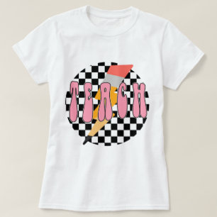 Enseñanza a cuadros, Camiseta de profesor de lápiz