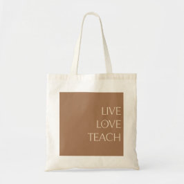 "ENSEÑANZA DE AMOR VIVO" Bolsa de Tote cálida, mar