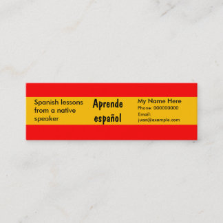 Enseñanza de la lengua española — Tarjetas de publ