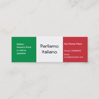 Enseñanza del idioma italiano — Tarjetas de public