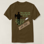 Enseñar a un hombre a pescar graciosas camisetas<br><div class="desc">Esta divertida camiseta dice: Dale a un hombre que pesque y lo alimentas por un día. ¡Enseñe a un hombre a pescar y tal vez nunca lo vuelvas a ver! Esta linda camisa es el regalo perfecto para el pescador en tu vida. Después de todo,  ¿quién no preferiría pescar?</div>