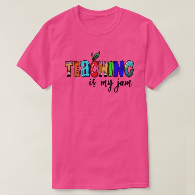 Enseñar es mi camiseta de jamón para profesores ed (Diseño del anverso)