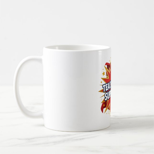 Enseñar es mi taza de café de superpoderes héroe (Izquierda)