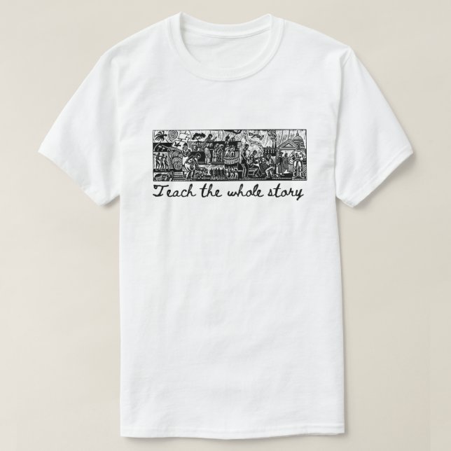 Enseñar Toda La Historia BHM Camiseta (Diseño del anverso)
