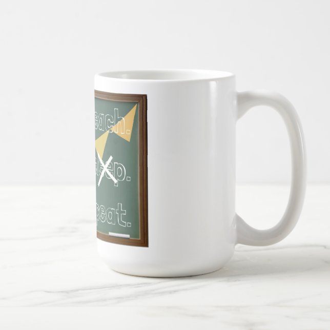 Enseñe. Café. Repetición. Taza (Derecha)