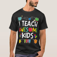Enseño crueldad puzzle de camiseta infantil autism