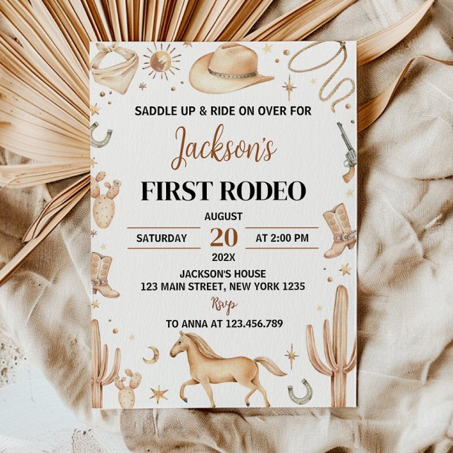 Ensillar la primera invitación al cumpleaños de Ro (Subido por el creador)