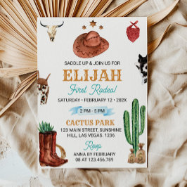 Ensillar la primera invitación de cumpleaños a los