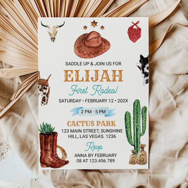 Ensillar la primera invitación de cumpleaños a los (Subido por el creador)