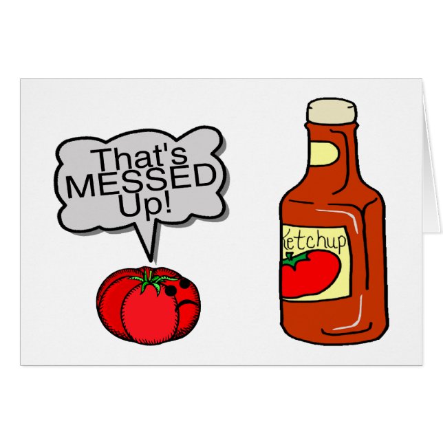 Ensuciada salsa de tomate (Anverso (Horizontal))
