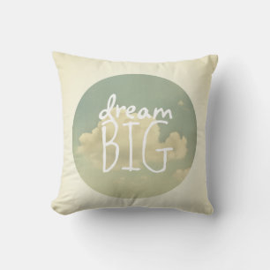 ensueño gran cielo azul lanzamiento almohada decor