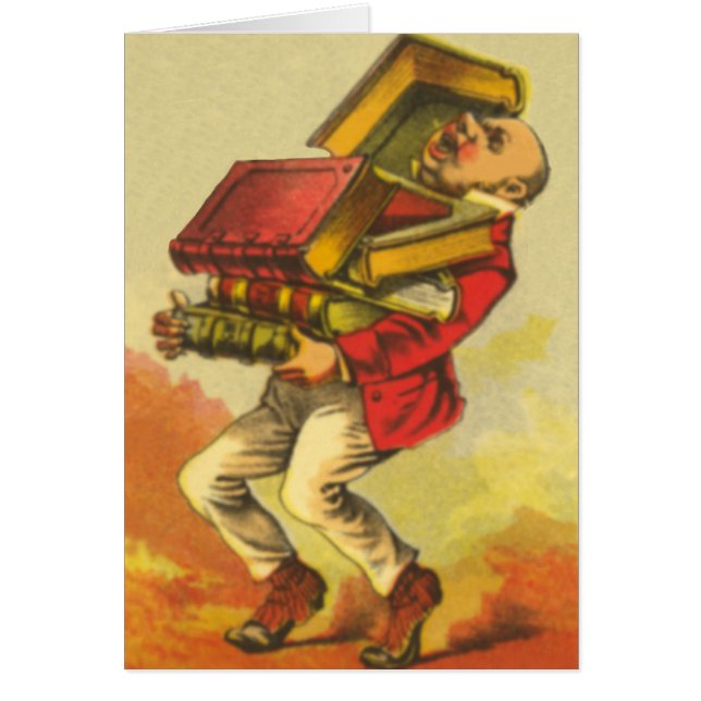 Enterrado en libros (Frente)