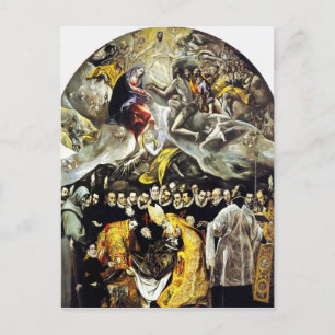 Entierro de El Greco de la postal del conde de Org