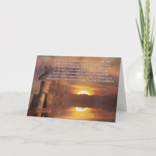 Entierro en la tarjeta de poema espiritual más pro