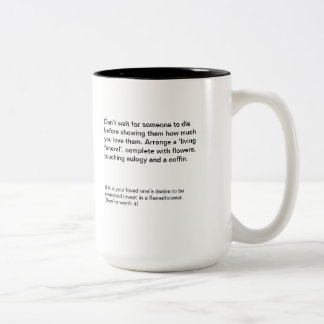 Entierro vivo de la taza del Dos-Tono