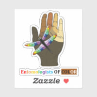 Entomólogos de Pegatinas de vinilo de color