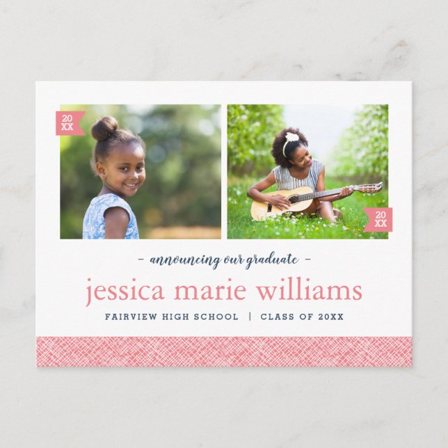 Entonces y ahora 2 Invitación a la fiesta de gradu (Anverso)