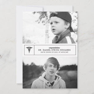 Entonces y ahora 2 Invitación de graduación de fot